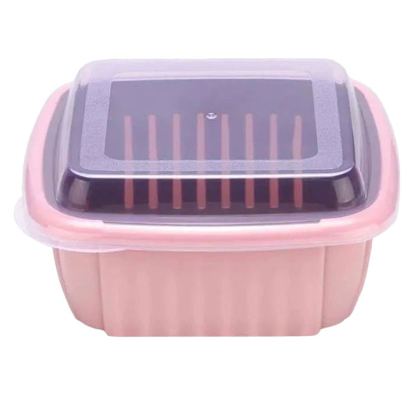 Double layer food drainer basket with collapsible colander Double layer food drainer basket with collapsible colander